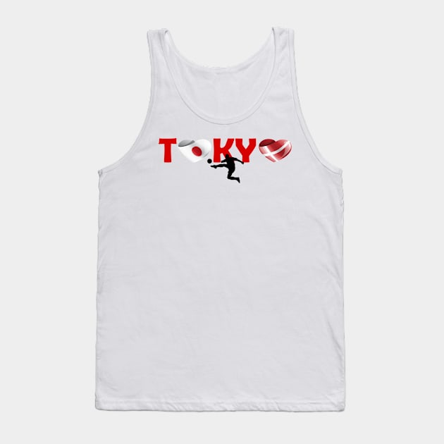 Sports, Football, Denmark in Tokyo! Tank Top by ArtDesignDE